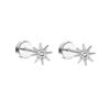 Cross-border Hot-selling Zircon Round Brincos Femininos Trendy Light Luxo High-end Sense Brincos Atacado Piercing Brincos