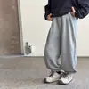 Calça infantil Aimobebe, calça longa casual versátil estilo jogger para crianças maiores, calça de moletom esportiva soltinha unissex estilo coreano
