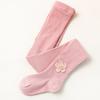 Medias para Niñas Primavera y Otoño Grosor Medio Flor Siete Colores Bebé Ropa Exterior Calcetines de Una Pieza Leggings Finos para Niña