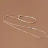 Cordón Tejido a Mano Collar Retro Extremadamente Delgado Clavícula Jade Hetian Modelo Unisex