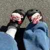 Gafas de Niña Dulce Charms de Zapato Kt Compatibles con Accesorios Crocs Hebilla de Zapato de Peluche DIY Hebilla de Zapato de Peluche Desmontable Decoración de Dibujos Animados 3D