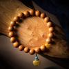 Pulsera de sándalo Laoshan cuentas de Buda joyería Wenwan cuentas de calabaza de cera de abeja pulsera simple de moda para mujer entrega de una sola pieza
