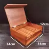 Caja de Sashimi de Madera Estilo Japonés con Tapa, Caja para Pescado, Caja para Salmón, Plato para Carne de Res, Plato para Verduras, Caja de Madera, Caja de Madera Blanca para Sushi