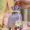 Bolsa vacía de sachet de algodón y lino, bolsa de fragancia para armario, sachet repelente de mosquitos de lavanda y artemisa, sachet desodorante, kit de materiales para manualidades