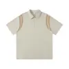 40 Piezas de Polos de Color Bloqueado de Moda de 220g con Cremallera, Corte Holgado, Diseño Moderno y Cremallera Ykk, Estilo Unisex