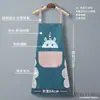 Delantal colgante para el cuello del fabricante para limpiarse las manos de adulto para el hogar de verano impermeable engrosado a prueba de aceite ropa de trabajo delantal de alto valor al por mayor