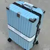 Maleta de alto valor rueda universal nueva marco de aluminio estuche con ruedas gran capacidad estuche de mano con contraseña maleta de viaje para estudiantes