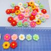 Bolsa mixta de nuevos accesorios de resina de flores margarita pequeña girasol accesorios para el cabello material joyería flores accesorios diy venta al por mayor