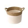 Cesta de Almacenamiento Tejida de Cuerda de Algodón y Paja para Libros, Revistas, Mascarillas Faciales, Artículos Varios, Cesta Organizadora, Suministro Directo del Fabricante, Estilo Japonés