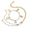 Jieding Pulsera de Acero Inoxidable Imitación Perla Estilo Europeo y Americano Joyería de Lujo Ligero Alta Gama Popular Transfronteriza Acero de Titanio Joyería con Goteo de Aceite para Mujeres
