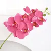 Buquê de Orquídea Phalaenopsis Artificial com Toque de Luxo, Flores Decorativas para Ambientes de Hotel e Casamento