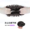 Cabello Real Banda para el Cabello Peluca Moño Cabeza de Bola Tocado Esponjoso Natural Invisible Volumen de Cabello Peluca Moño Perezoso Banda para el Cabello