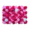 Fondo de Pared de Flores Artificiales Arreglo Floral para Fondo de Transmisión en Vivo de Influencer Hortensia Rosa Arreglo de Flores de Plástico para Sala de Transmisión en Vivo
