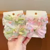 Nuevo Pasador de Pelo con Lazo de Encaje y Perlas para Niñas Pinza Lateral para Bebé Accesorio para el Cabello Bordado de Flores Super Hada