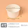 Molde para Pastel de Chifón Espesado Resistente a Altas Temperaturas Tazón Desechable 4/5/ 6 pulgadas Caja de Papel de Empaque Caja de Empaque de Mil Capas