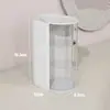 Caixa de Armazenamento Rotativa Transparente de Maquiagem PP para Mesa de Maquiagem Tubo de Armazenamento para Pincéis de Maquiagem e Esponjas Porta-Objetos Multifuncional