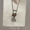 Collar con Colgante de Elefante de Plata Estilo Étnico para Mujer, Popular en Xiaohongshu, Cadena Sencilla y Elegante para Suéter, Accesorio para Colgar en el Cuello para Sudaderas