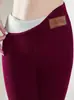 Leggings exclusivos de vellón de cordero para otoño e invierno transfronterizos, pantalones ajustados de cintura alta para mujer, pantalones cálidos, pantalones de yoga lisos con forro de vellón y engrosados
