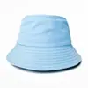 Sombrero de pescador con bordado de logo personalizado, impresión, para hombre y mujer, protección solar, sombrero de cubo de doble cara, sombrero personalizado para publicidad exterior, venta al por mayor