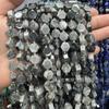 Cristal de água-marinha natural Tianhe pedra apatita hexagonal contas soltas diy pulseira colar jóias atacado