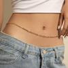 Joyería Transfronteriza Europea y Americana, Cadena de Bucle Simple Personalizada, Cadena de Cintura Sexy para Mujer, Cadena Corporal, Cadena de Cintura a la Moda