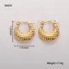 Pendientes Populares Europeos y Americanos de Acero Inoxidable para Mujer, Lujo Accesible Pendientes Elegantes Retro Transfronterizos U Joyería de Acero de Titanio de Gama Alta
