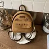 Mochila Retro con Estampado de Leopardo Transfronteriza para Mujer, Diseño de Nicho, Linda Mochila Escolar para Estudiantes Gatito, Mini Mochila Versátil
