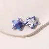 Parche Adorno de Botón de Estrella de Tela a Cuadros Retro Parche DIY Ropa Zapato Flor Aretes Joyería para Oreja Accesorios de Llavero