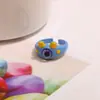 Lindo Monstruo Pequeño 2024 Anillo Nuevo Dopamina Pareja Anillo para Novia Regalo para Niños Anillo de Dibujos Animados