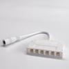 Caja de Conexiones CC de Seis Agujeros con Conector Dupont para Luces de Gabinete de Cocina, Cable de Extensión de Luz LED para Armario, Caja Divisora de 6 Agujeros