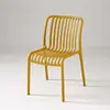 Cadeira de plástico com encosto cadeira de jantar simples moderna cadeira de lazer para exterior cadeira de negociação por atacado cadeira de jantar