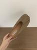 Chinelos Baotou para Verão Feminino para Uso Externo 2025 Novos Flats Estilo Francês Pregueados Slip-On Chinelos de Metade