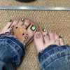 Adesivos de Unha do Pé Elegantes e que Realçam a Pele, Venda Quente Transfronteiriça, Adesivos de Unha do Pé Removíveis, Unhas para Pés para Venda no Atacado