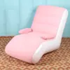 Nuevo sofá inflable exterior transfronterizo, tumbona inflable en forma de S, sofá de camping portátil plegable, PVC flocado