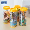 Novo menino dinossauro de simulação Jurássica fazenda marinha mini modelo de animal brinquedo decoração barril atacado