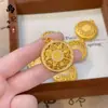 Vietnam arena oro boutique ocho tesoros brújula loto hueco colgante latón chapado en oro ocho tesoros palabra fu brújula collar al por mayor
