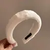 RUDAN Estilo Coreano Outono e Inverno Novo Simples Faixa de Cabelo de Veludo de Visão Pelo Acessórios de Cabelo Feminino Cabelo Prensado Larga Maillard Faixa de Cabelo de Pelúcia