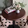 Mesa de Jantar e Cadeiras de Madeira Maciça Estilo Retrô para Cafeteria Cadeiras para Padaria e Doceria Conjunto Integrado de Mesa de Jantar e Cadeiras para Restaurante Ocidental e Bar