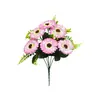 Flores Artificiales Transfronterizas 6 Cabezas de Frangipani Adornos de Decoración para Sala de Estar Estilo Pastoral Flores de Ingeniería Flores de Seda de Girasol