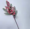 Esquejes de frutas rojas artificiales transfronterizos para decoración del hogar, adornos de sala de estar, decoraciones de Navidad, adornos de árbol de Navidad y frutas rojas de la suerte