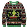 Estilo Europeu e Americano Transfronteiriço Amazon Mais Vendido Dinossauro Impressão Digital Roupa de Natal Manga Longa Blusa Suéter Gola Redonda Atacado