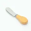 Faca de queijo com cabo de madeira faca de queijo manteiga pizza faca ferramentas de cozinha para assar conjunto de faca e garfo de queijo doméstico em estoque atacado
