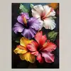 Pintura Decorativa de Lienzo para Colgar en la Sala de Estar Pintura Decorativa de Flores