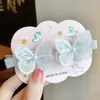 Pasador de Mariposa para Niñas Accesorios para el Cabello de Tela Otoño e Invierno Pasador para Niñas Pinza Rota de Bebé Princesa No Daña el Cabello