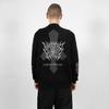 Nuevo Suéter de Punto Hip Hop Streetwear para Hombre Estampado Gótico Pulóver Otoño Harajuku Suéteres Masculinos