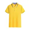 Camiseta de manga corta con cuello para hombre, polo de trabajo en equipo con logo impreso para campañas publicitarias y camisetas culturales personalizadas