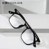 Nuevas Gafas Cuadradas Elegantes para Hombre, Aptas para Lentes Graduados, Bloqueo de Luz Azul, Lentes Sin Graduar, Gafas de Montura Grande Modelo 9585