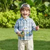 Roupas de Outono Primavera e Outono Camisas para Meninos Roupas para Crianças Meninas Tops para Bebês Roupas para Crianças 2025 Novas Camisas de Manga Longa para Crianças Bebê