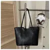 Moda Costura Europa Transfronteiriça 2026 Nova Popular Simples Grande Capacidade Casual Retrô Bolsa de Braço Bolsa de Ombro