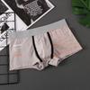 Roupa Íntima Masculina Estudantes Universitários Semana da Juventude Calças 100% Algodão Boxer Masculino de Cintura Média/Cueca Boxer Masculina de Perna Longa 536PU